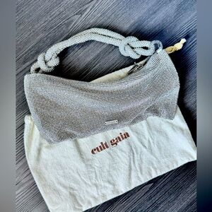 Cult Gaia knotted rhinestone mini bag